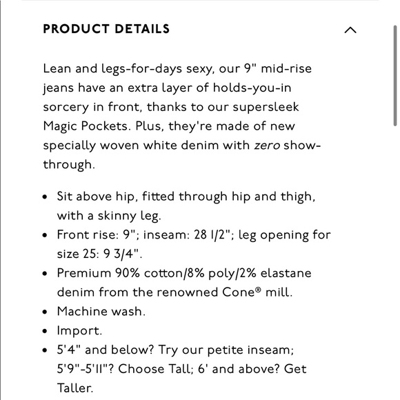 NEW • Madewell • 9 Inch High Rise Skinny Jeans - Picture 6 of 8